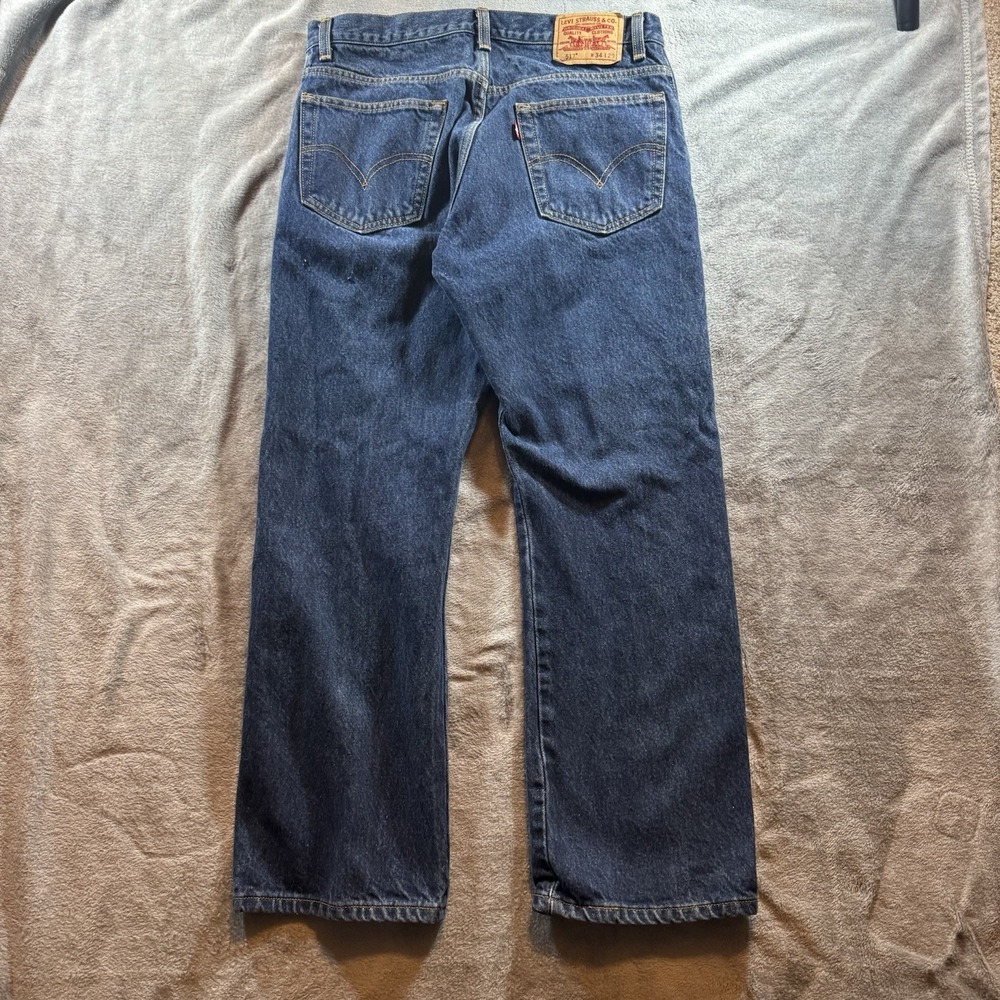 Vintage Y2K Levi's 517 Jeans Mens 34x29 Dark Wash Boot Cut Cowboy Western Rodeo